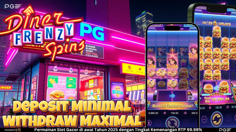 Diner Frenzy Spin: Slot bertema Fast Food  Menggugah Selera